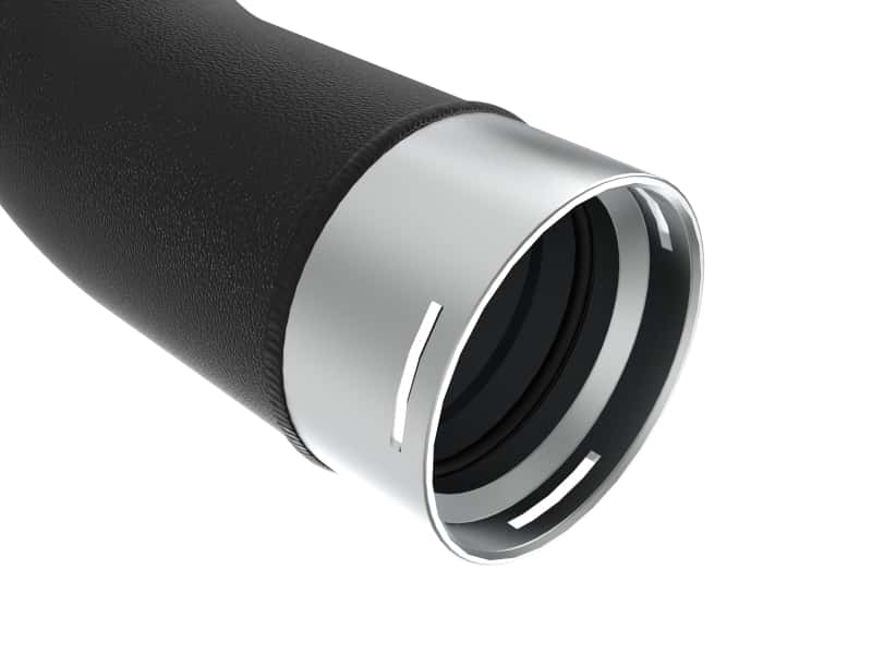aFe — aFe RAM 1500 20-22 V6-3.0L (td) BladeRunner 2-1/2 in & 3in Aluminum Hot & Cold Charge Pipe Kit Black
Charge Pipe Kit - view 4