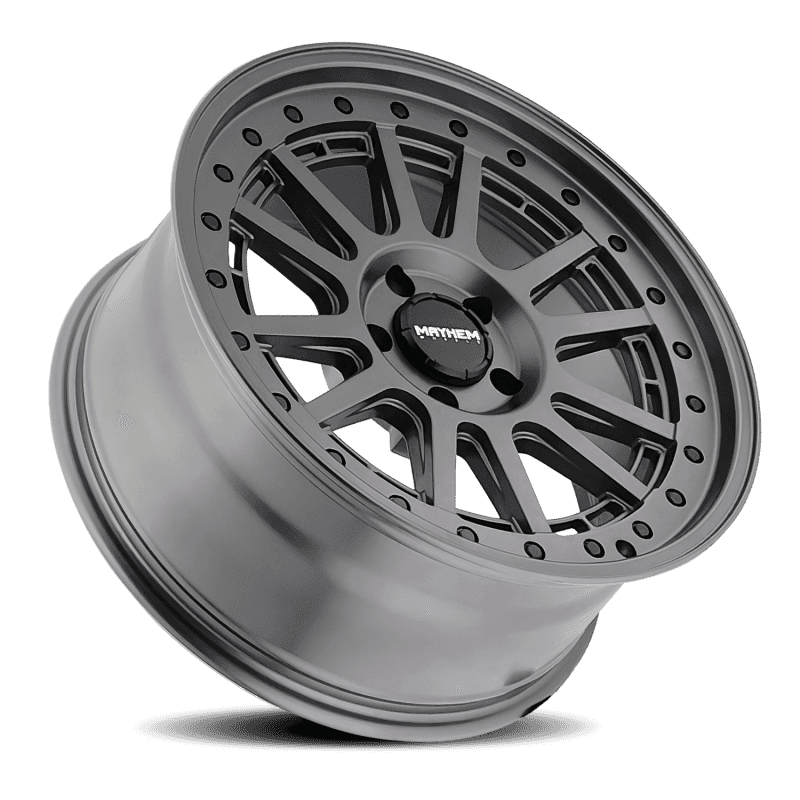 Mayhem — Mayhem 8305 Compass 20x9 / 5x127 BP/ 0mm Offset / 78.1mm Hub Matte Gunmetal w/Blk Bolt Wheel
MAYHEM 8305 - view 3