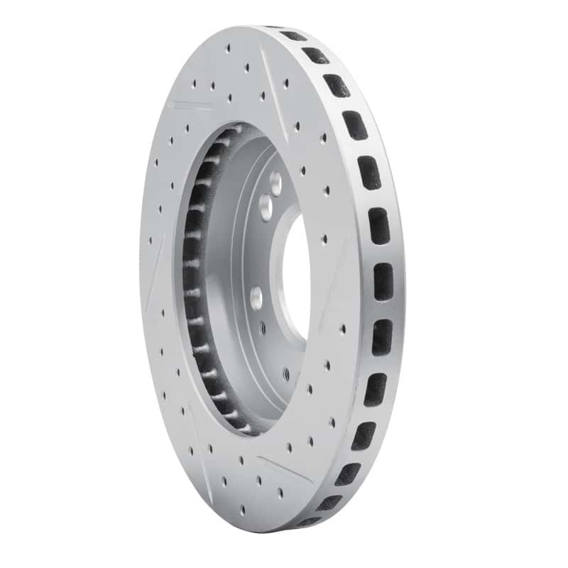 R1 Concepts — R1 90-05 Chrysler Sebring Front Left Drilled & Slotted Geo-Carbon Rotor - view 4