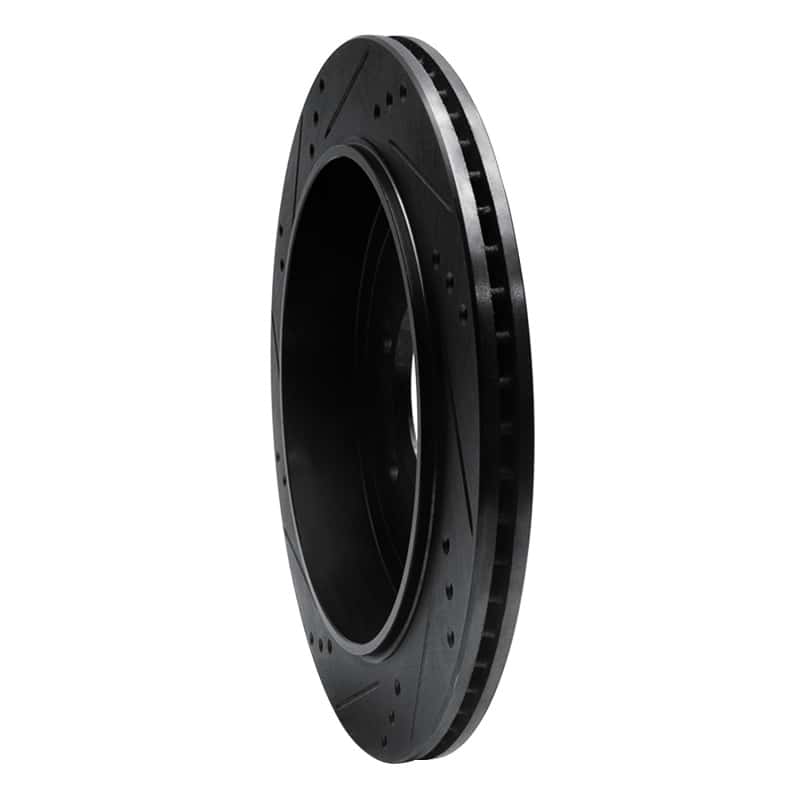 R1 Concepts — R1 02-06 Ford Expedition Rear Right Drilled & Slotted Black Brake Rotor
R1 Brake Rotor Drill - view 4
