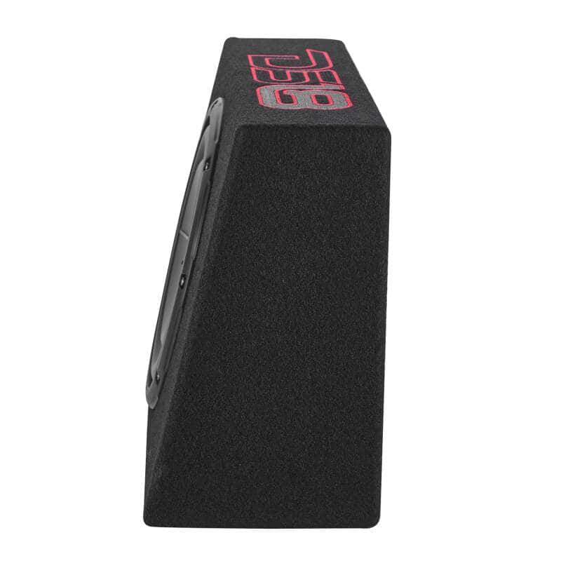 DS18 — DS18 Single 10in Shallow Enclosure w/ Subwoofer 350 Watts RMS Sealed Black Carpet Amplified - view 3