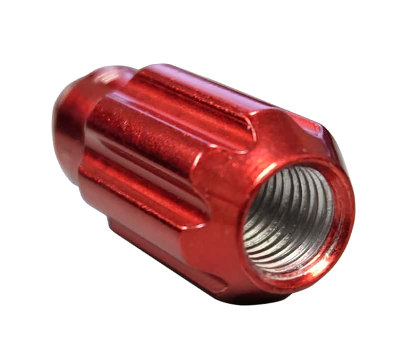 NRG — NRG 500 Series M12 X 1.5 Bullet Shape Steel Lug Nut Set - 21 Pc w/Lock Key - Red - view 4