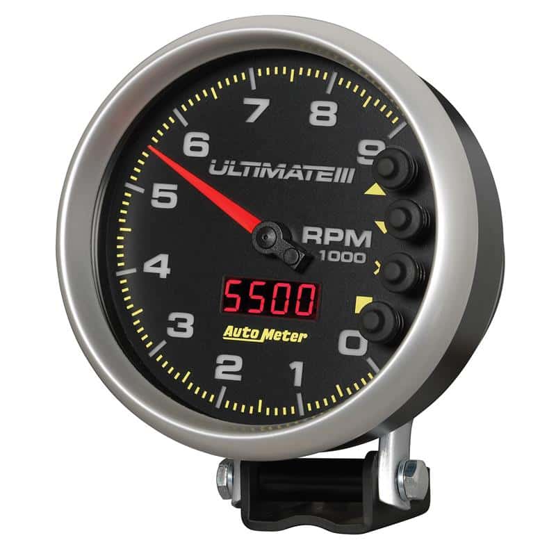 AutoMeter — Autometer 5 inch Ultimate III Playback Tachometer 9000 RPM - Black
5" ULTIMATE III PLAY - view 3