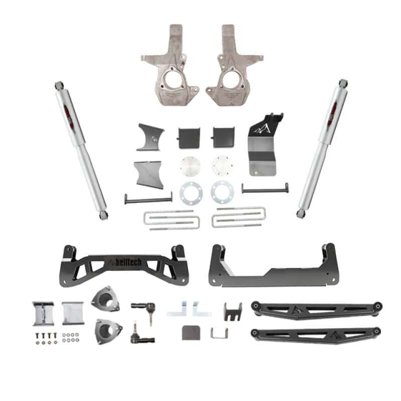 Belltech — Belltech 16-18 Chevrolet Silverado / GMC Sierra 1500 4WD 7-9in Suspension Lift Kit w/ Shocks
LIFT KIT - view 1