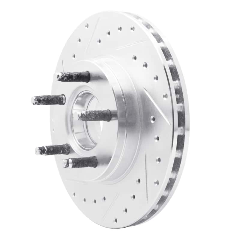 R1 Concepts — R1 95-97 Ford Ranger (USA/Canada) Front Left Drilled & Slotted Silver Brake Rotor
R1 Brake Rotor Drill - view 2