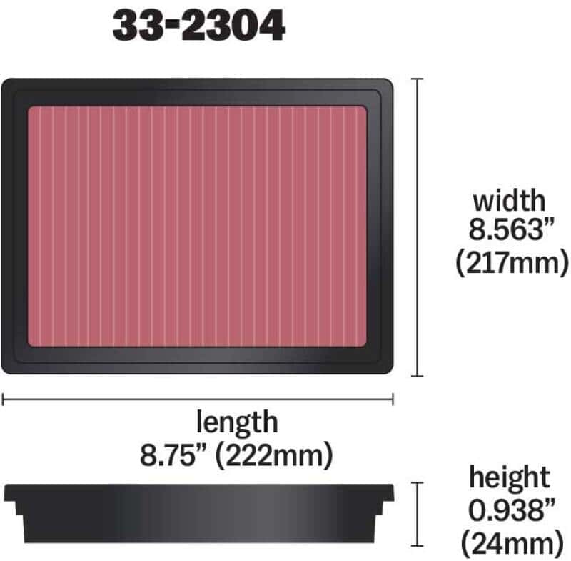 K&N Engineering — K&N 05-08 LGT / 08-11 WRX / STi Drop In Air Filter
Replacement Air Filt
Air Filter - view 12