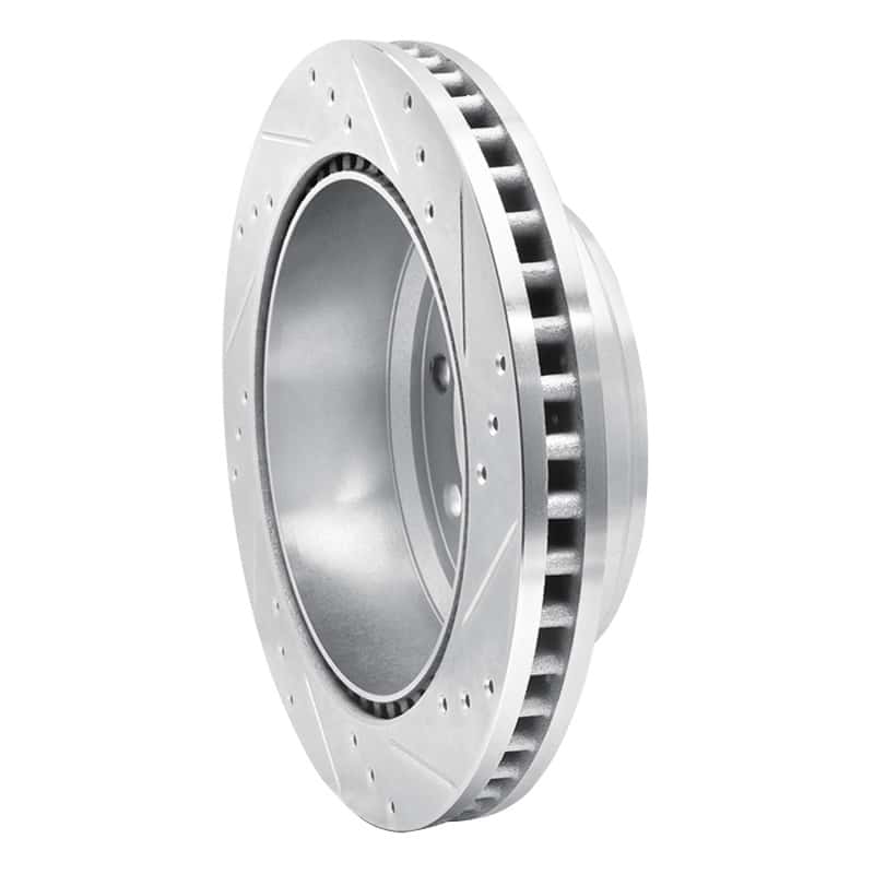 R1 Concepts — R1 08-25 Ford E-150 Rear Left Drilled & Slotted Silver Brake Rotor
R1 Brake Rotor Drill - view 4