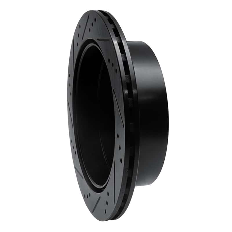 R1 Concepts — R1 05-06 Pontiac GTO Rear Right Drilled & Slotted Black Brake Rotor
R1 Brake Rotor Drill - view 4