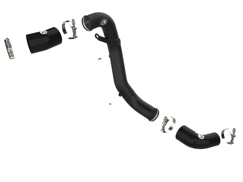 aFe — aFe Kia Stinger 18-22 V6-3.3L (tt) BladeRunner Cold Charge Pipe- Black
Cold Charge Pipe - view 2