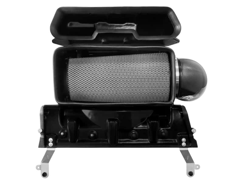 aFe — aFe 21-23 RAM 1500 TRX Track Series Carbon Fiber Cold Air Intake System w/ Pro DRY S
Track Series Intake  - view 4