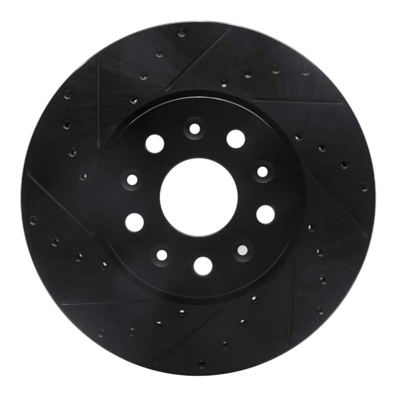 R1 Concepts — R1 14-20 Cadillac CTS Front Left Drilled & Slotted Black Brake Rotor
R1 Brake Rotor Drill - view 1