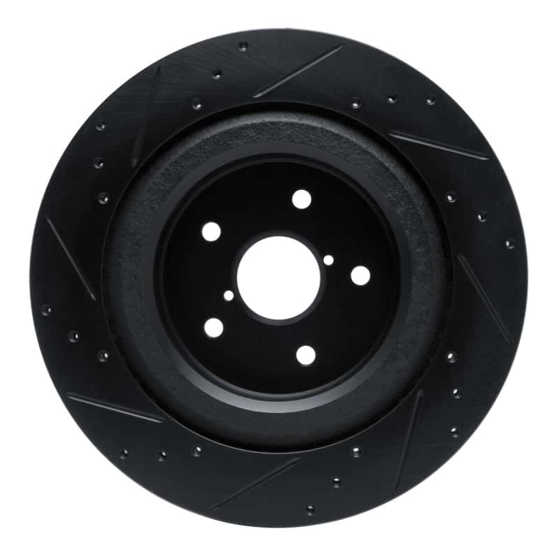 R1 Concepts — R1 -25 Subaru Ascent Rear Right Drilled & Slotted Black Brake Rotor
R1 Brake Rotor Drill - view 5