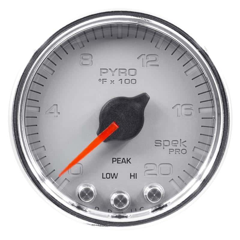 AutoMeter — Autometer Spek-Pro Gauge Pyro. (Egt) 2 1/16in 2000f Stepper Motor W/Peak & Warn Slvr/Chrm
GA 2" EGT SCC SPEK - view 2