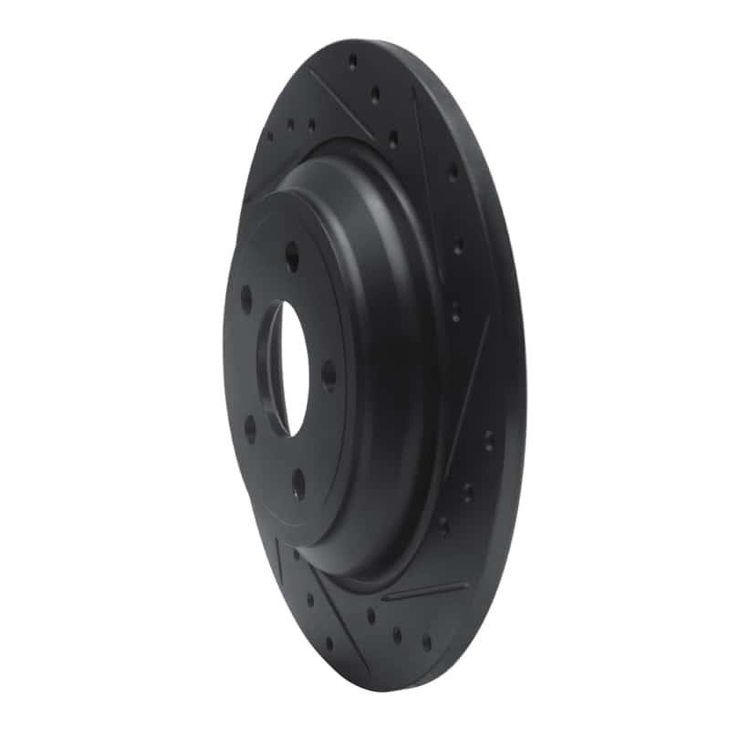 R1 Concepts — R1 16-25 Ford Focus Rear Right Drilled & Slotted Black Brake Rotor
R1 Brake Rotor Drill - view 2
