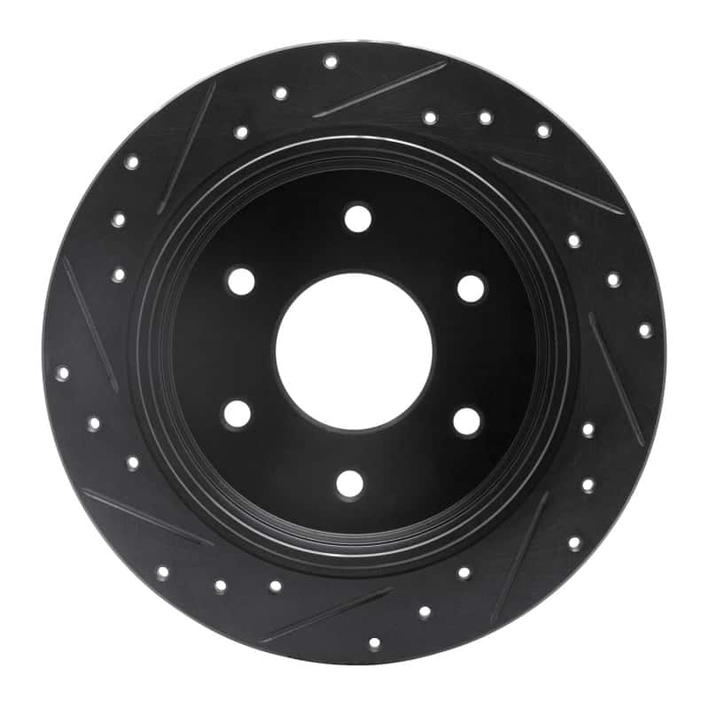 R1 Concepts — R1 04-15 Infiniti QX56 Rear Right Drilled & Slotted Black Brake Rotor
R1 Brake Rotor Drill - view 5