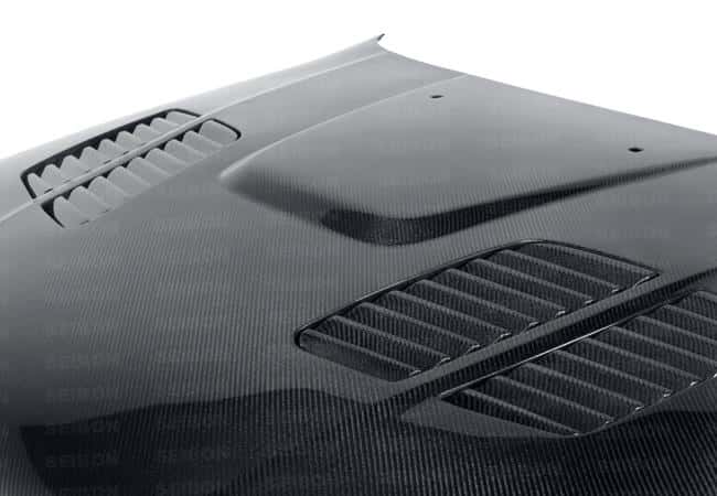 Seibon — Seibon 97-03 BMW 5 Series 4Dr (E39) GTR-Style Carbon Fiber Hood - view 10