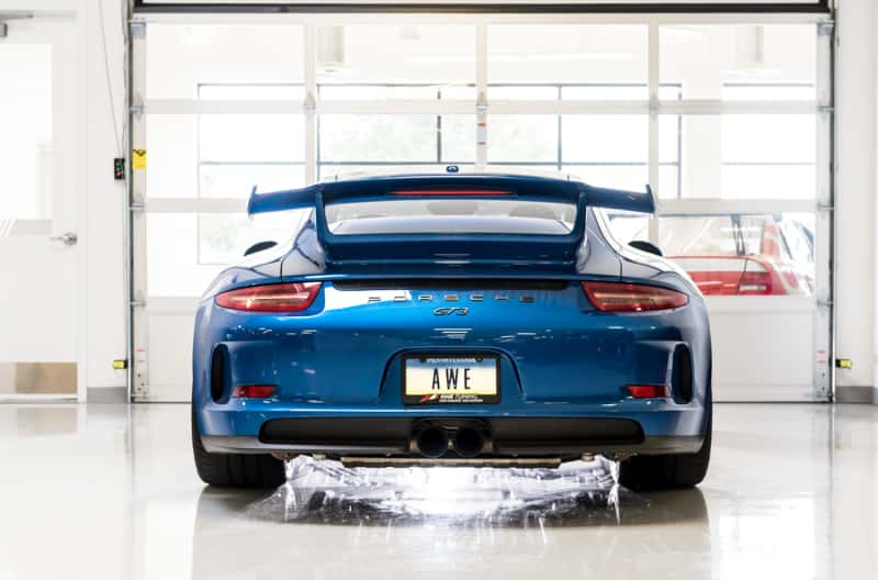 AWE Tuning — AWE Tuning Porsche 991 GT3 / RS Center Muffler Delete - Diamond Black Tips
Center Delete - view 4