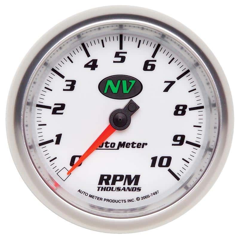 AutoMeter — AutoMeter Gauge Tachometer 3-3/8in. 10K RPM In-Dash NV
3-3/8" TACH, 10,000 - view 2