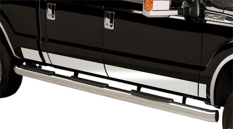 Putco — Putco 17-20 Ford SuperDuty SuperCrew - 8ft Bed Stainless Steel Rocker Panels
Rocker Panel Molding - view 1