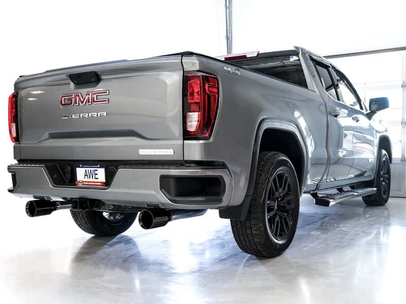 AWE Tuning — AWE Tuning 4th Gen GM 1500 5.3L 0FG Catback Split Rear Exit (Flat Bumper) - Dual Diamond Tips
0FG Catback - view 3
