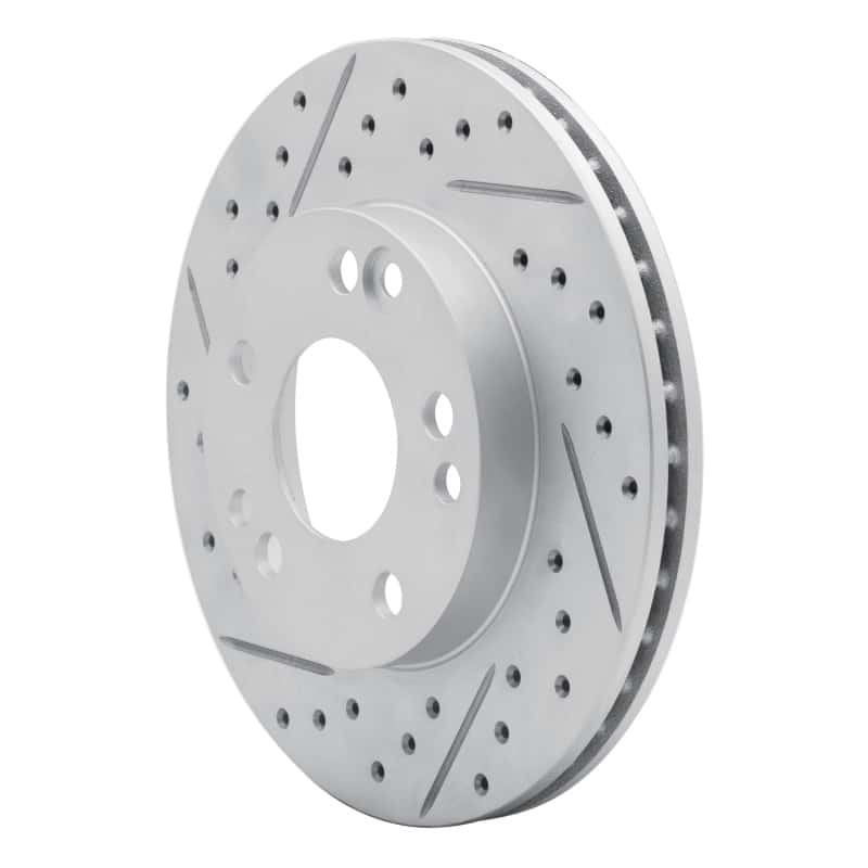 R1 Concepts — R1 87-93 Mercedes-Benz 190D Front Left Drilled & Slotted Geo-Carbon Rotor - view 2