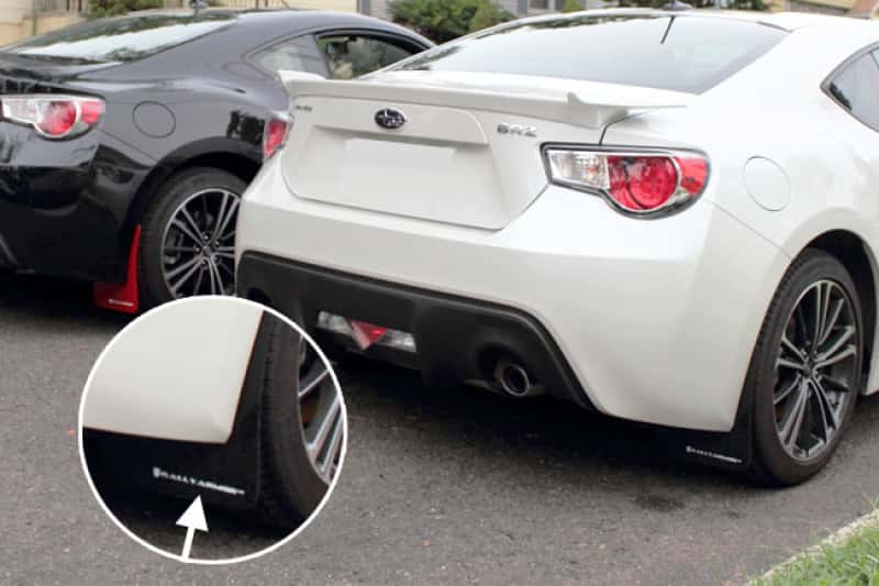 Rally Armor — Rally Armor 13-17 Subaru BRZ/Toyota FR-S Black UR Mud Flap w/White Logo
Mud Flap - view 2