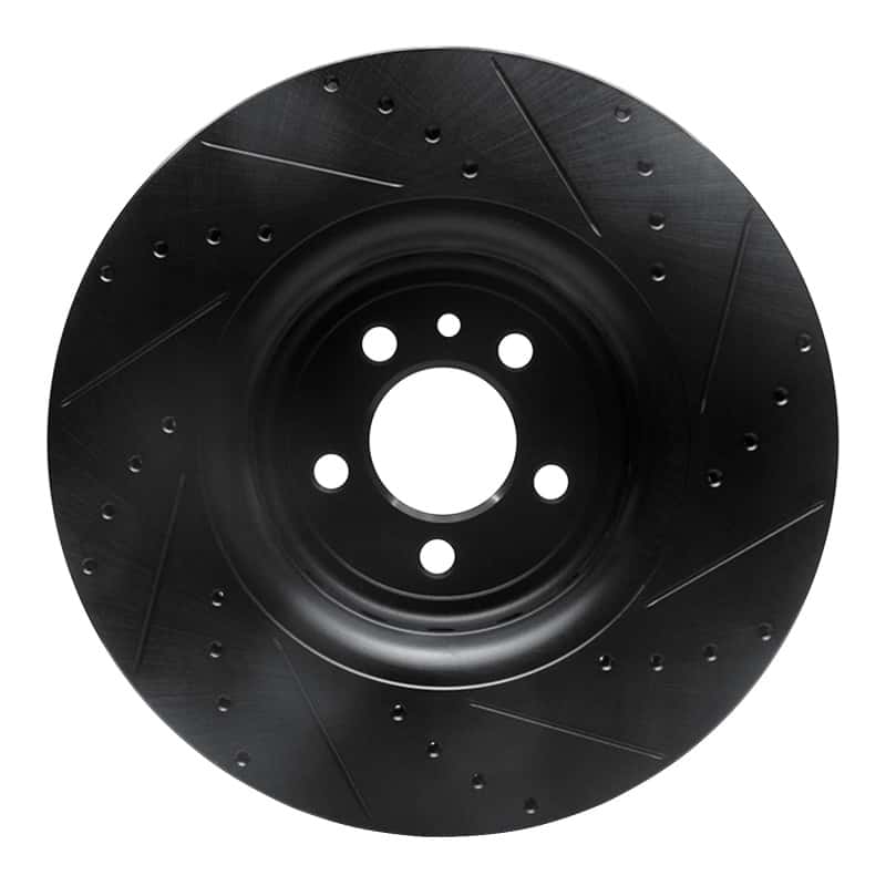 R1 Concepts — R1 14-23 Dodge Charger Front Left Drilled & Slotted Black Brake Rotor
R1 Brake Rotor Drill - view 5
