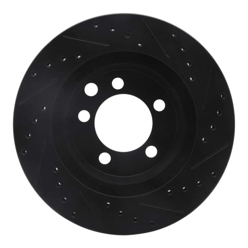 R1 Concepts — R1 74-81 Dodge Ramcharger 4WD Front Left Drilled & Slotted Black Brake Rotor
R1 Brake Rotor Drill - view 5