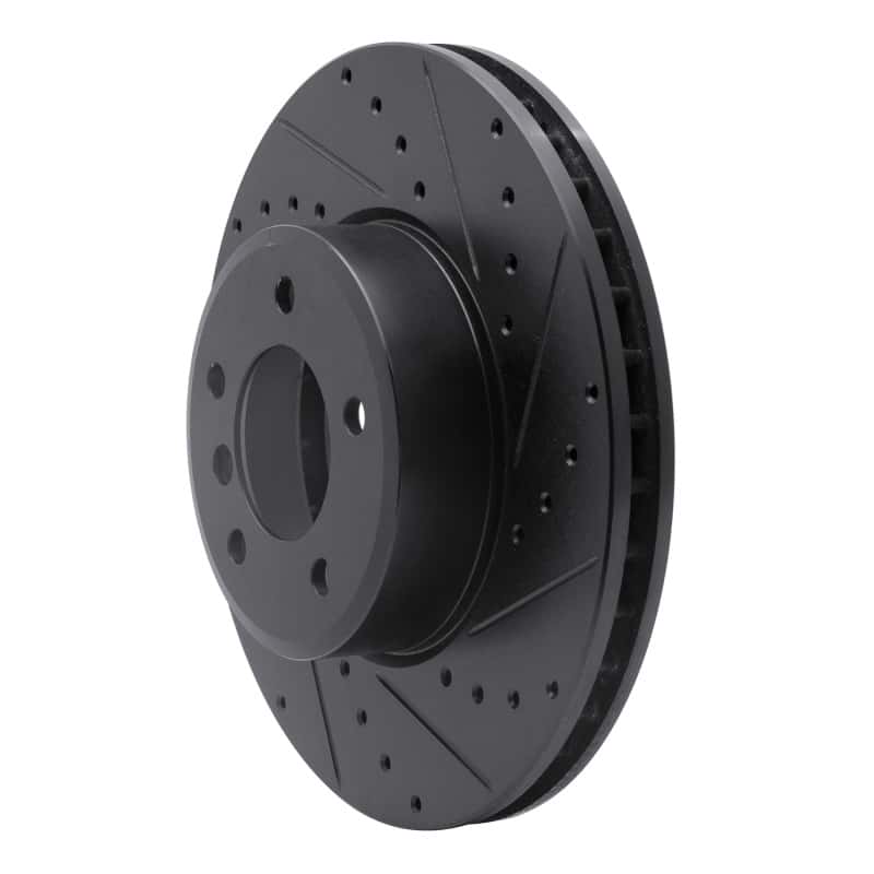 R1 Concepts — R1 04-10 BMW 528I xDrive Front Right Drilled & Slotted Black Brake Rotor
R1 Brake Rotor Drill - view 2
