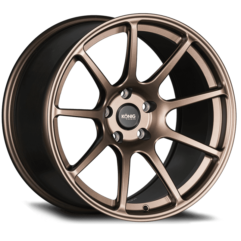 Konig — Konig Forged F5R 18x9 5x112 ET42 Satin Bronze Wheel (Knurled Bead) - view 1