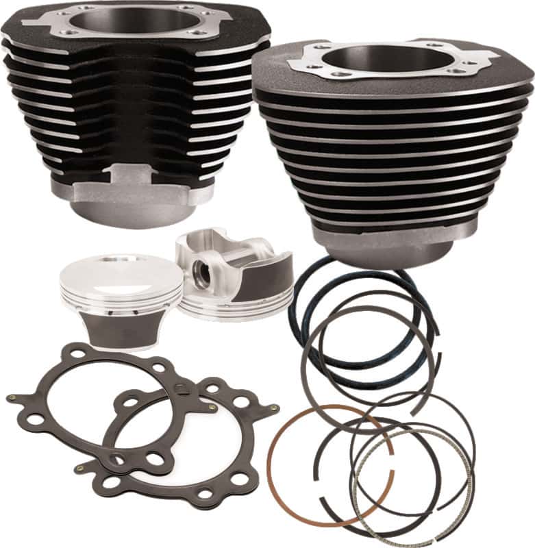 S&S Cycle — S&S Cycle 07-17 BT 106in Big Bore Cylinder Kit - Wrinkle Black - view 1