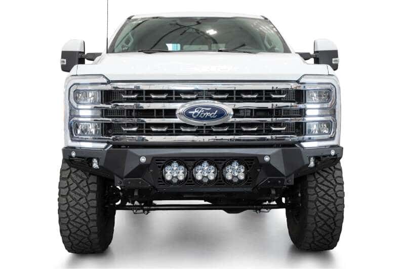 Addictive Desert Designs — Addictive Desert Designs 2023+ Ford F-250/F-350 Bomber Front Bumper (w/ 3 Baja Designs LP6 Mounts)
Bumper- Front - view 2