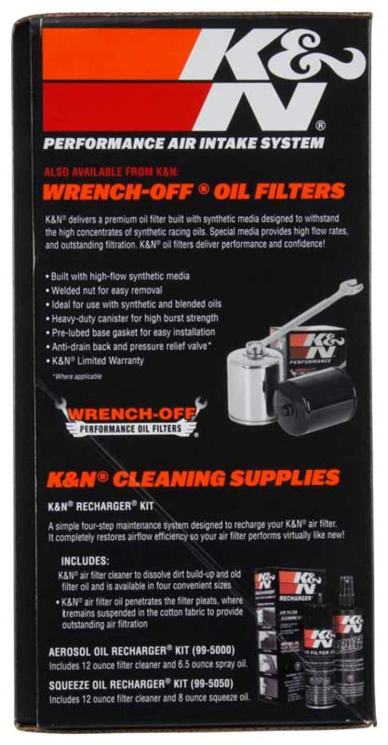 K&N Engineering — K&N 17-18 Harley-Davidson Touring Models Performance Air Intake System Silver
Performance Air Inta
Air Intake System - view 10