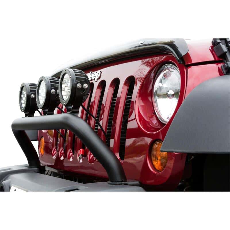 Westin — Westin 2007-2016 Jeep Wrangler/Wrangler Unlimited MAX Tray Bull Bar/Light Bar - Black Wrinkle
Bull Bar - view 3
