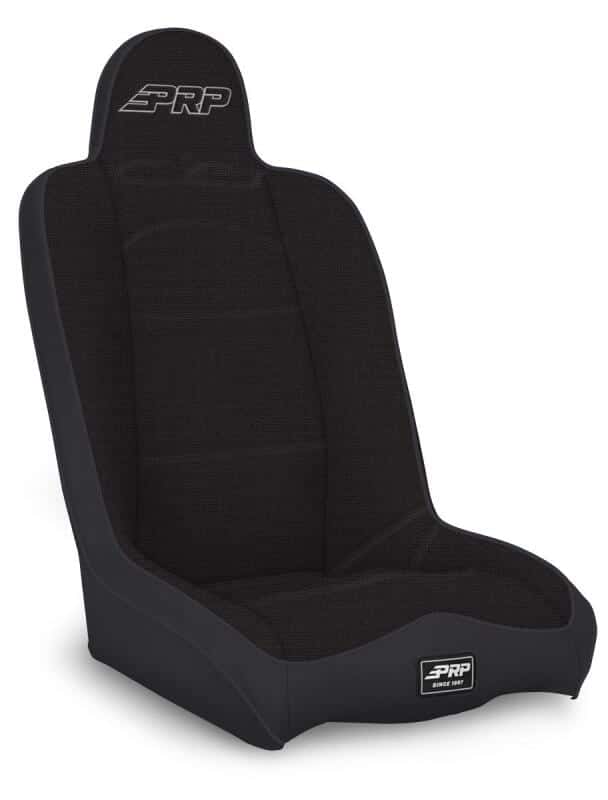PRP Seats — PRP Daily Driver High Back Suspension Seat (Two Neck Slots) - All Black - view 2