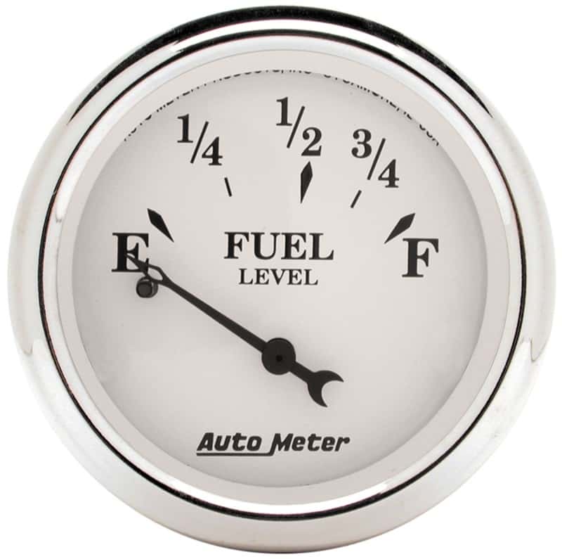 AutoMeter — Auto Meter Old Tyme White 2-1/16in 0-30 OHM Electric Fuel Level Gauge
2" FUEL LEVEL, 0 E/3 - view 2
