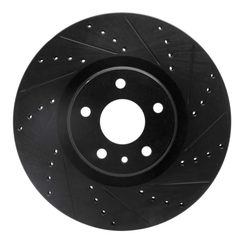 R1 Concepts — R1 13-20 Ford Fusion Front Right Drilled & Slotted Black Brake Rotor
R1 Brake Rotor Drill - view 1