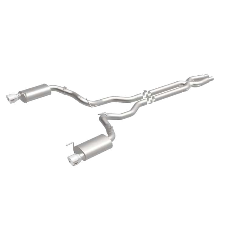 Magnaflow — MagnaFlow Cat Back, SS, 3in, Street, Dual Split Polished 4.5in Tips 2015 Ford Mustang GT V8 5.0L
Cat-Back - view 3