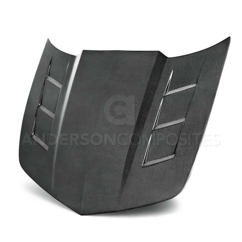 Anderson Composites — Anderson Composites 10-13 Chevy Camaro TSII-style Carbon Fiber Hood - view 2