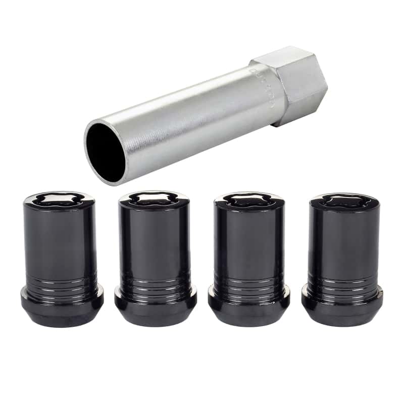 McGard — McGard Wheel Lock Nut Set - 4pk. (Tuner / Cone Seat) M12X1.25 / 13/16 Hex / 1.24in. Length - Black - view 1