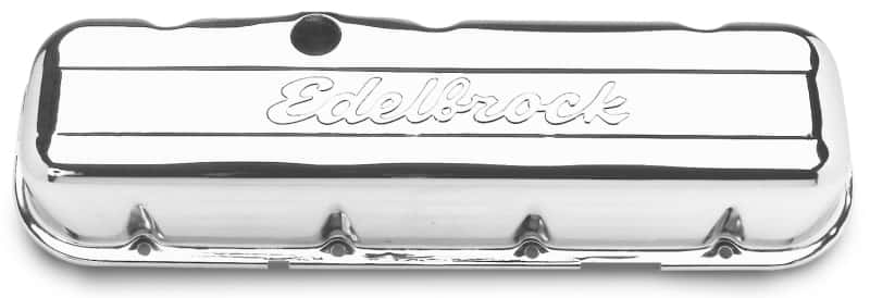 Edelbrock — Edelbrock Valve Cover Signature Series Chevrolet 1965 and Later 396-502 V8 Low Chrome
CHROME/PRO-FLO - view 1