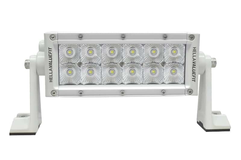 Hella — Hella Value Fit 8in Light - 36W Dual Row White Housing Flood Beam - LED - view 20