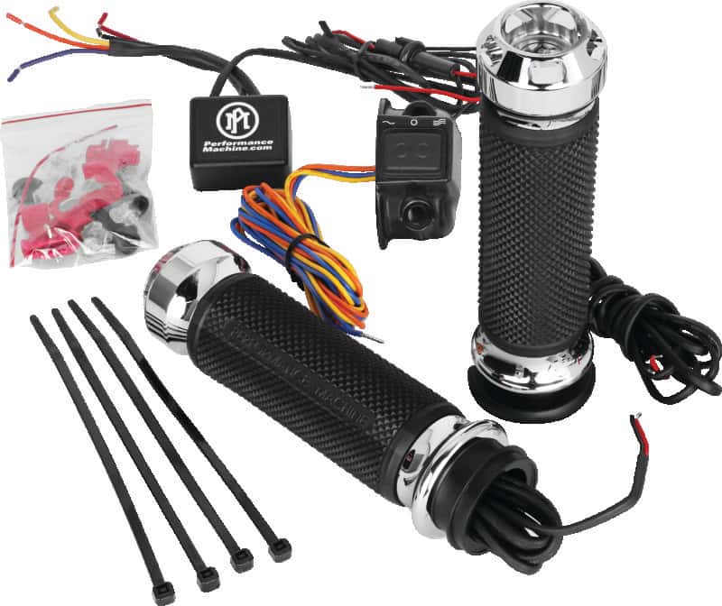 Performance Machine — Performance Machine FLHX TBW Apex Heated Grips - Chrome - view 2