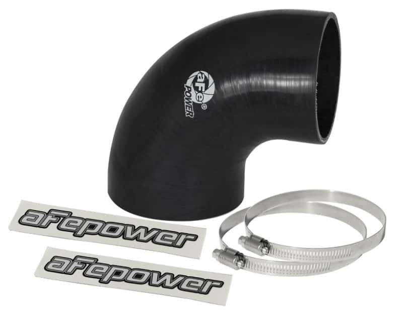 aFe — aFe Magnum FORCE CAI Univ. Silicone Reducing Coupler (4in. to 3.5in. ID) 90Deg. Elbow - Black
Intake Coupling Kit - view 2