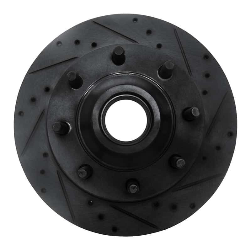R1 Concepts — R1 95-07 Ford E-150 Econoline Front Right Drilled & Slotted Black Brake Rotor
R1 Brake Rotor Drill - view 1