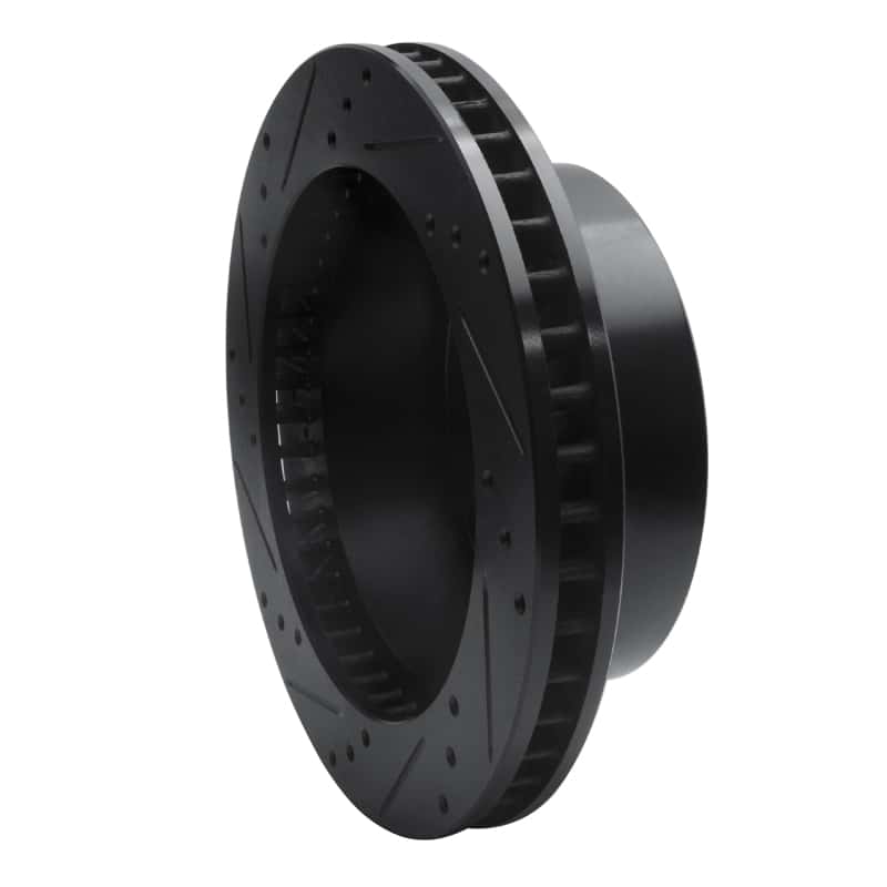 R1 Concepts — R1 00-02 Dodge Ram 2500 Front Right Drilled & Slotted Black Brake Rotor
R1 Brake Rotor Drill - view 4