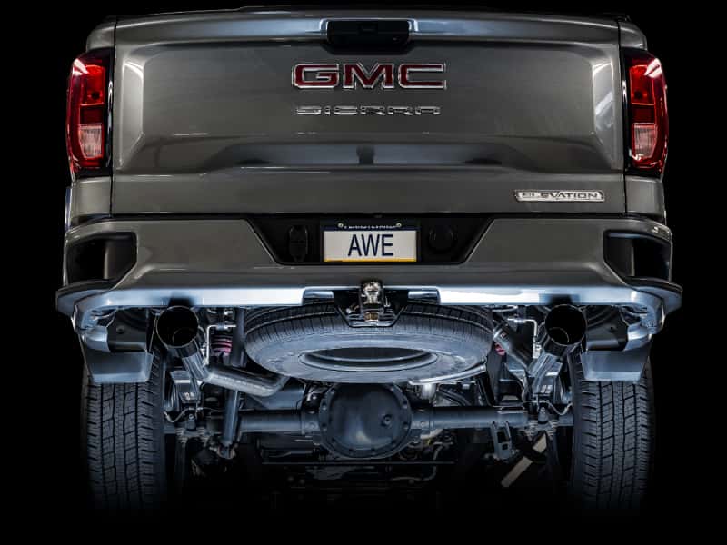 AWE Tuning — AWE Tuning 4th Gen GM 1500 5.3L 0FG Catback Split Rear Exit (Flat Bumper) - Dual Diamond Tips
0FG Catback - view 7