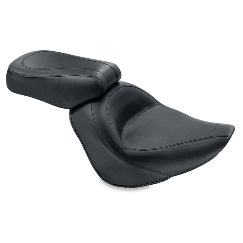 Mustang Motorcycle — Mustang 06-17 Harley Softail Wide Tire (200mm) Standard Touring Solo Seat - Black - view 2