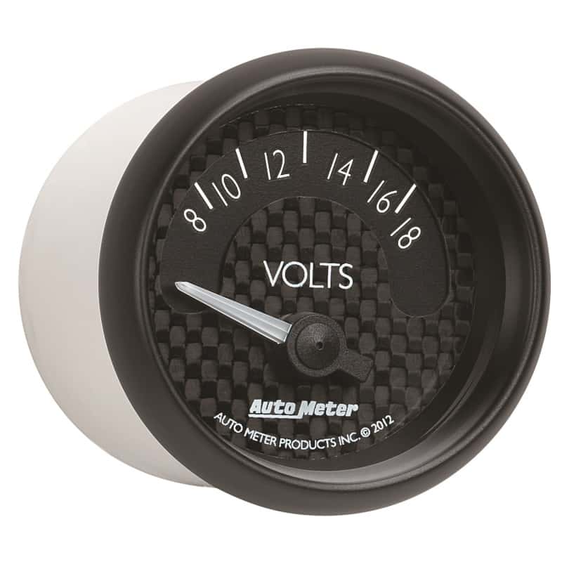 AutoMeter — Autometer GT Series 52mm Short Sweep Electronic 8-18 Volts Voltmeter
2-1/16" VOLTMETER, 8 - view 10