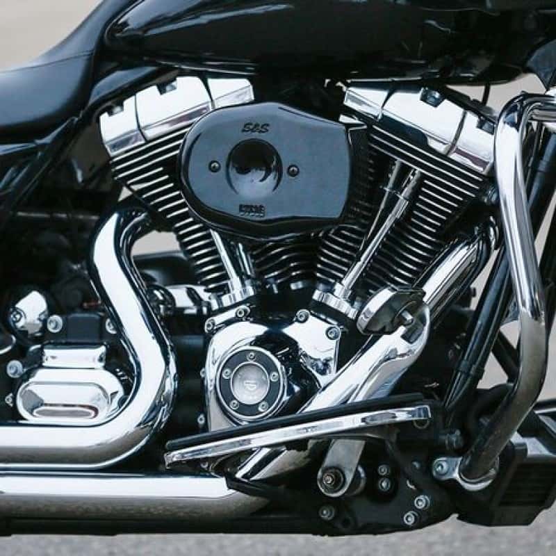 S&S Cycle — S&S Cycle 08-16 Touring/16-17 Softail Models Stealth Air Cleaner Kit w/ Black Tribute Cover - view 1